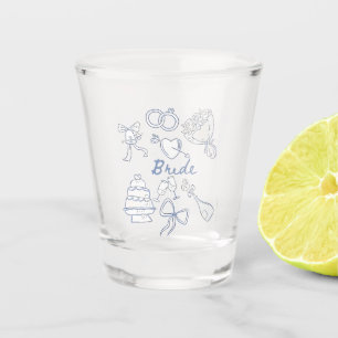 Bruid Verloving Trouwen Koppels Echtgenoot Echtgen Shot Glas