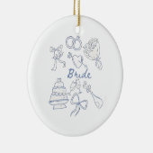 Bruid Verloving Trouwen Paren Echtgenoot Echtgenot Keramisch Ornament (Rechts)