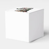 bruid versiert bruiloft taart bedankdoosjes (Voorkant Zijde)