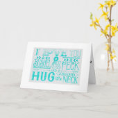 BRUID VERTELT BRUIDEGOM "IK HOU VAN JE" IN EEN SCH KAART (Gele Bloem)