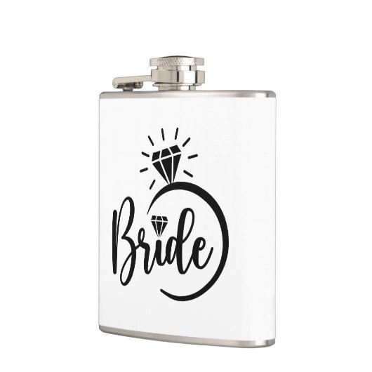 Bruid Vinyl Omwikkelde Flask Heupfles (Links)