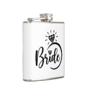 Bruid Vinyl Omwikkelde Flask Heupfles (Rechts)
