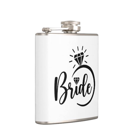 Bruid Vinyl Omwikkelde Flask Heupfles (Rechts)