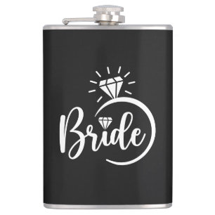 Bruid Vinyl Omwikkelde Flask Heupfles