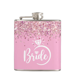 Bruid Vinyl Omwikkelde Flask Heupfles