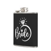 Bruid Vinyl Omwikkelde Fles Heupfles (Links)