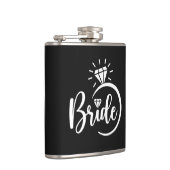 Bruid Vinyl Omwikkelde Fles Heupfles (Rechts)