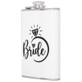Bruid Vinyl Omwikkelde Fles Heupfles (Links)