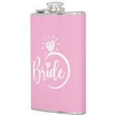 Bruid Vinyl Omwikkelde Fles Heupfles (Links)