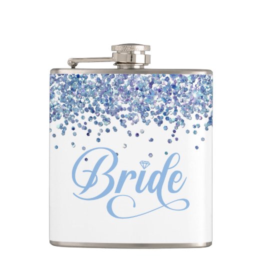 Bruid Vinyl Omwikkelde Fles Heupfles (Voorkant)