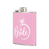 Bruid Vinyl Omwikkelde Fles Heupfles (Links)