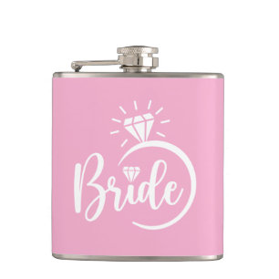 Bruid Vinyl Omwikkelde Fles Heupfles