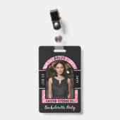 Bruid VIP QR Code Badge Koop de bruid een drankje (Voorzijde met clip)