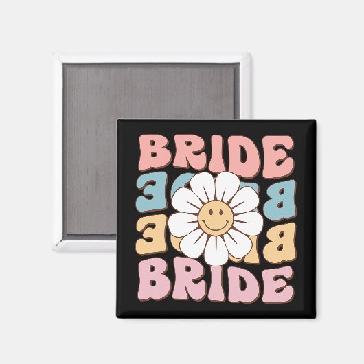 Bruid Vrouwen Shirten Bruid Bachelorette Party Magneet (Voorkant / Achterkant)