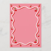 Bruid vs bruidegom Retro Cherry douche Game kaart (Achterkant)