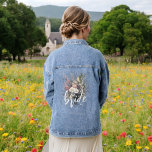 Bruid Waterverf Boho Rustiek Bloemig Veldbloem Denim Jacket<br><div class="desc">Vier in stijl met onze Bruid Wildflower Boho Rusticale Bloem Denim Jas! Deze prachtige jas heeft een elegant ontwerp met wilde bloemen, waarbij boho-chic en rustieke charme samenkomen. Perfect voor de aanstaande bruid, het voegt een persoonlijke touch toe aan bruidsbeurzen, vrijgezellenfeesten of informele huwelijksfestiviteiten. Gemaakt van hoogwaardig denim, is het...</div>