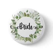 Bruid waterverf botanische bladerkrans Calligrafie