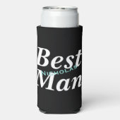 BRUID Wedding Bruidsmeisjes Be My Best Man Seltzer Blikjeskoeler (Seltzer Achterkant)