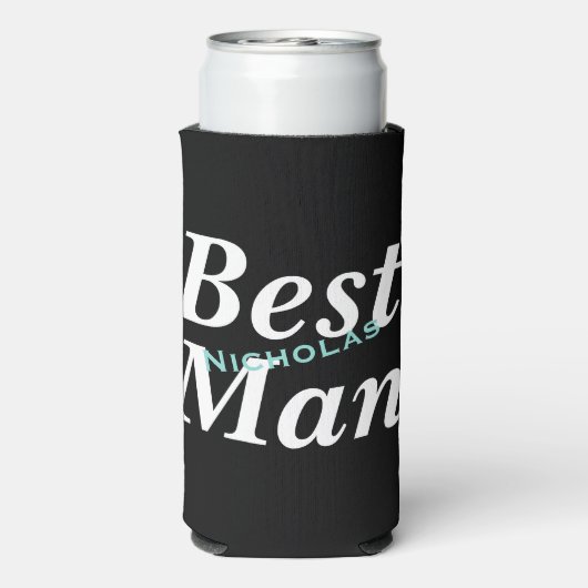 BRUID Wedding Bruidsmeisjes Be My Best Man Seltzer Blikjeskoeler (Seltzer Achterkant)