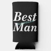 BRUID Wedding Bruidsmeisjes Be My Best Man Seltzer Blikjeskoeler (Achterkant)