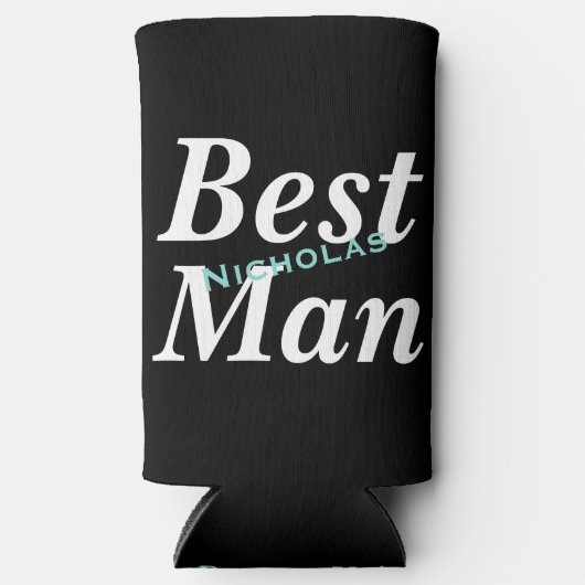 BRUID Wedding Bruidsmeisjes Be My Best Man Seltzer Blikjeskoeler (Voorkant)