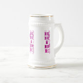 Bruid Wedding Stein Bierpul (Voorkant rechts)