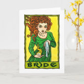 Bruid Wenskaart Kaart (Gele Bloem)