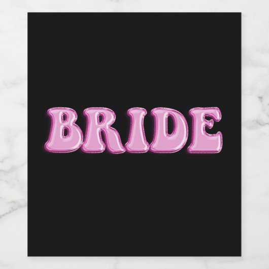 Bruid Wijn Labels Wijn Etiket (Enkel label)