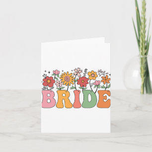 Bruid Wildbloem Bloemen Bruidsfeest Trouwtas Kaart