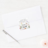 Bruid Wilde Bloem Vintage Bruiloft Sticker (Envelop)