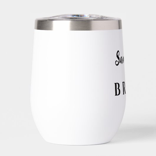 bruid wine tumbler (Voorkant)