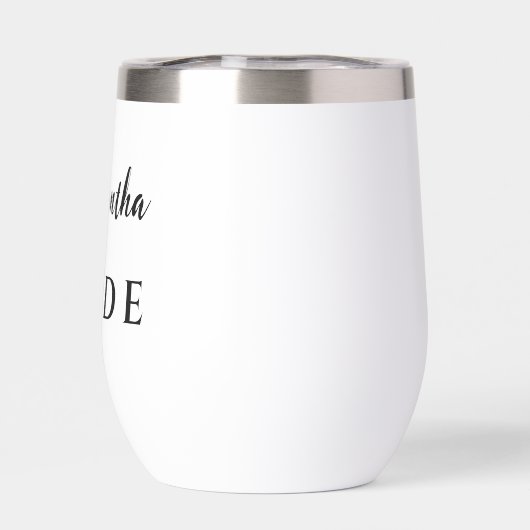 bruid wine tumbler (Achterkant)