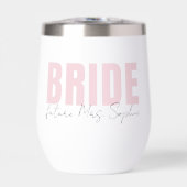 bruid wine tumbler | Gepersonaliseerde toekomstige (Voorkant)