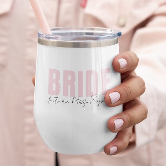 bruid wine tumbler | Gepersonaliseerde toekomstige