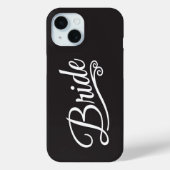 Bruid wit op zwart Case-Mate iPhone case (Achterkant)