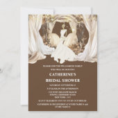 Bruid wit trouwjurk boho string verlichting kaart (Voorkant)