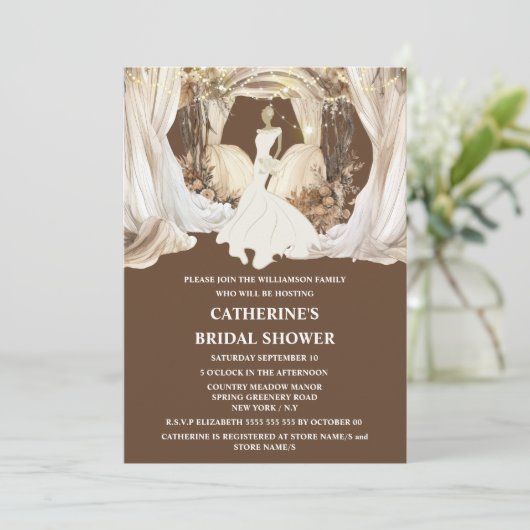 Bruid wit trouwjurk boho string verlichting kaart (Staand voorkant)