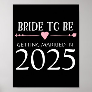 Bruid Wordt 2025 Huwelijk Verloving Verloven Poster