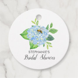 Bruid Wordt Bij Blue Hydrangea Bruidsfeestje  Bedankjes Labels