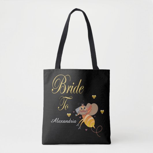 Bruid Wordt Bij Trouwjurk Persoonlijk Tote Bag (Voorkant)