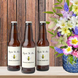 Bruid Wordt Bruid Bruidsfeest Bier Etiket
