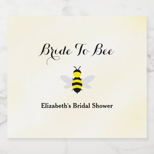 Bruid Wordt Bruid Bruiloft Feest Bier Etiket (Enkel label)