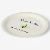 Bruid Wordt Bruid Bruiloft Feest Papieren Bordje (Gekanteld)