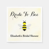 Bruid Wordt Bruid Bruiloft Feest Servet (Voorkant)