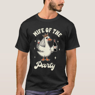Bruid Wordt Domme Gans Huwelijk Drinken Echtgenote T-shirt