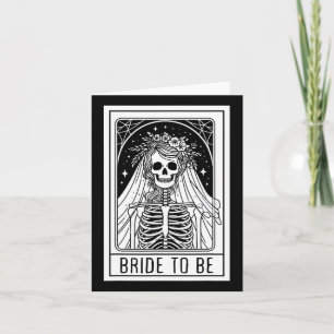 Bruid wordt gotisch skelet Tarot Kaart Bachelorett