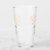 Bruid wordt gouden harten strooi naam glas (Links)