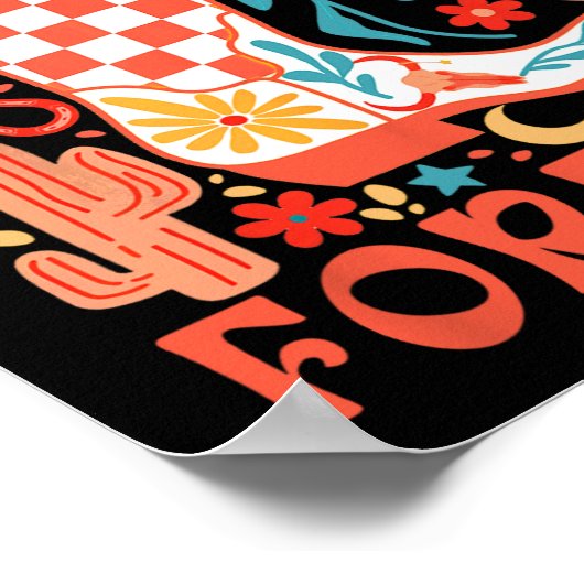 Bruid Wordt Hoezee Westerse Bachelorette Dezelfde  Poster (Hoek)