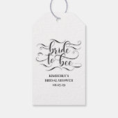 Bruid Wordt Huwelijk Bruidsfeest Cadeaulabel (Achterkant)