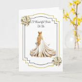 Bruid wordt Kaart van de bruiloft (Gele Bloem)